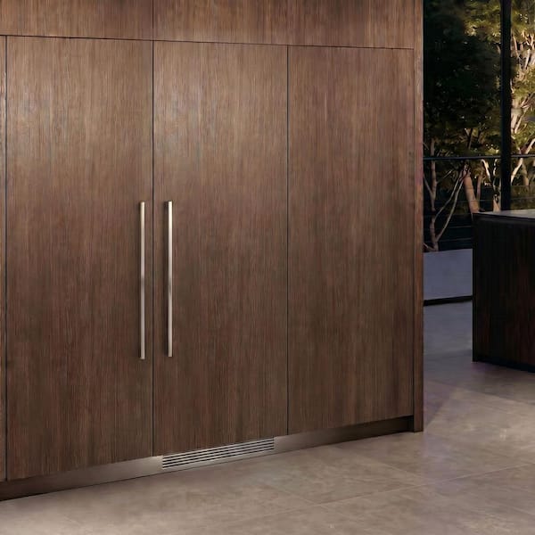 22 in. 10.9 cu. ft. Built-in Panel Ready Freezerless Refrigerator Counter Depth in White Humidity Control Glass Shelves