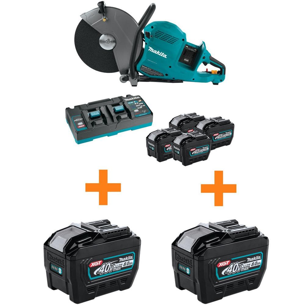 80V max (40V max X2) XGT Brushless Cordless 14 in. Power Cutter Kit with 4 Batteries (8.0Ah) w/ 2 8.0Ah Batteries price history on PriceWatchPro