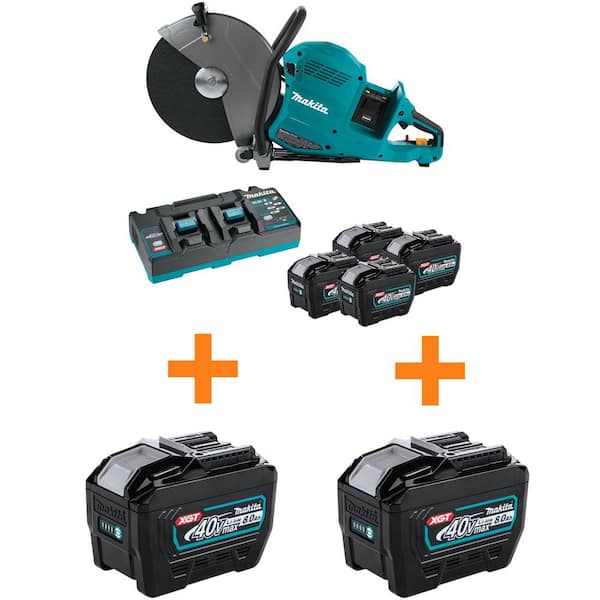 80V max (40V max X2) XGT Brushless Cordless 14 in. Power Cutter Kit with 4 Batteries (8.0Ah) w/ 2 Bonus 8.0Ah Batteries