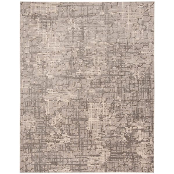 SAFAVIEH Meadow Gray 9 ft. x 12 ft. Abstract Gradient Area Rug
