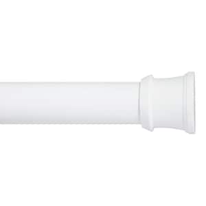 24 in. to 40 in. Twist & Fit Shower Curtain Rod in White