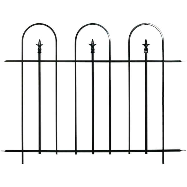 Unbranded Armory 36 in. H Steel Garden Fence Panel