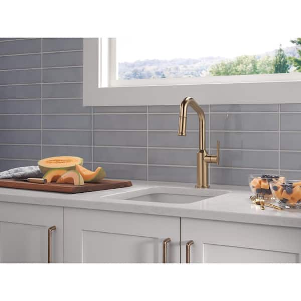 Delta Cordova Gold Champagne Bronze Single Handle Bar Faucet 9885