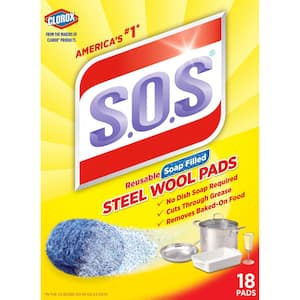Steel Wool Soap Scouring Pads (18-Pack)