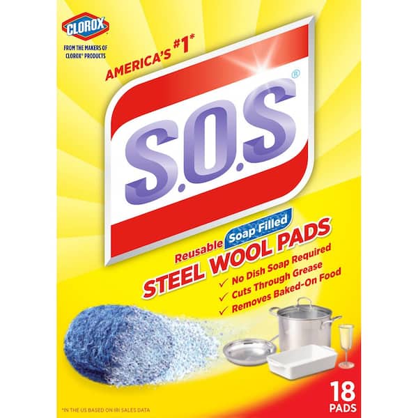 S.O.S All Surface Scrubber Sponge 3 Count Packaging May Vary 