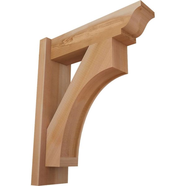 Ekena Millwork 6 in. x 22 in. x 18 in. Western Red Cedar Westlake Traditional Smooth Outlooker