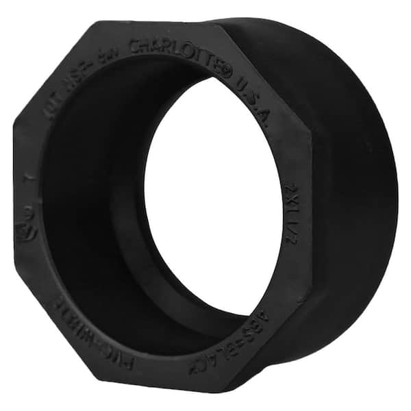 Charlotte Pipe 4 in. x 2 in. ABS DWV Spigot x Hub Flush Bushing