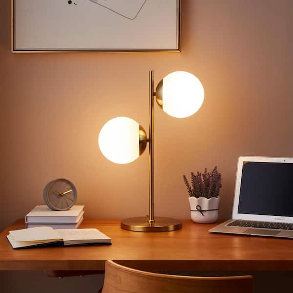 Brightech Sphere 20 in. Antique Brass Mid-Century Modern Brightech Sphere 20 in. Antique Brass Mid-Century Modern