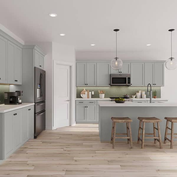 Shaker Full Overlay in Stone Gray