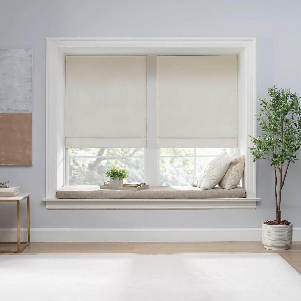 ivory roman shades