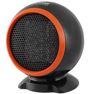 500-Watt 6 in. Portable Electric Space Heater with Overheat Protection Secure and Quiet Ceramic Heater Fan