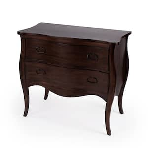 Butler Rochelle 2-Drawer Antique Walnut Chest