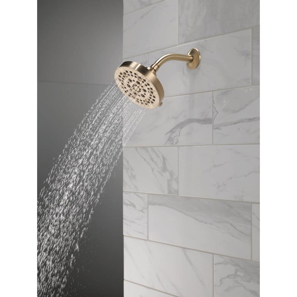Champagne Bronze 6" Wall Mounted Multi-Function Shower Head