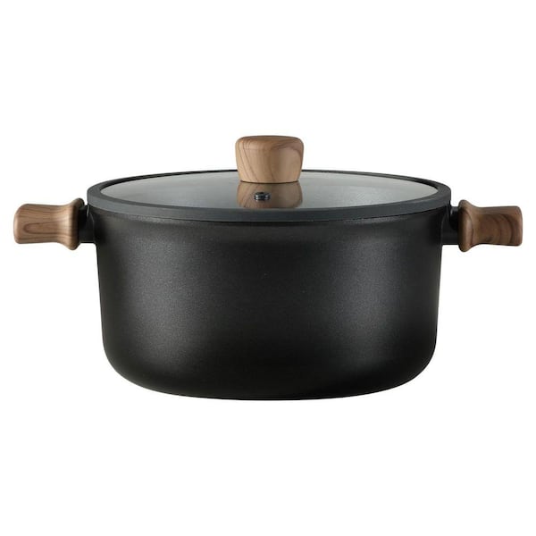 Nonstick Stock Pot with Lid, 7.9Qt Capacity, Titanium Containing, Induction Compatible, PFOA/PFOS Free, Multi-Purpose