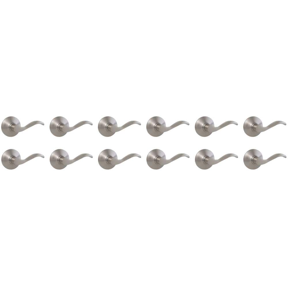 Naples Satin Nickel Hall/Closet Door Lever 12-Pack price history on PriceWatchPro