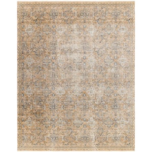 Surya Margaret 5 X 8 Taupe/Brown Medallion Washable Indoor/Outdoor Area ...