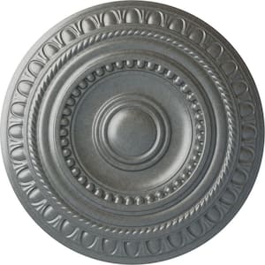 15-3/4 in. x 1-3/8 in. Artis Urethane Ceiling Medallion (Fits Canopies upto 6-7/8 in.), Hand-Painted Platinum