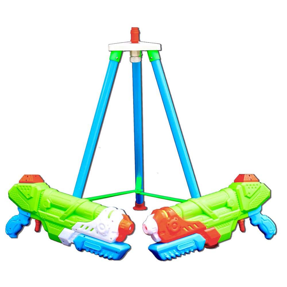 Multi-Colored Water Gun System with Automatic Fill Station and 2 Reverse Co