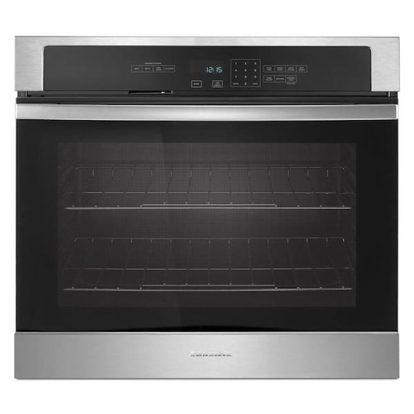 Amana 27 in. Single Electric Wall Oven Self-Cleaning in Stainless Steel