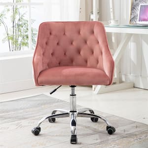 Modern Swivel Shell Chair for Living Room, Pink Leisure office Chair