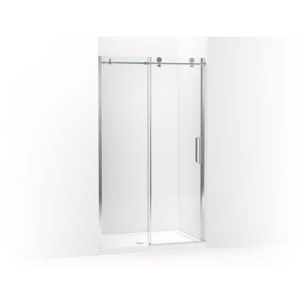 KOHLER Composed 47.875 in. x 78 in. Frameless Glass Panel in Crystal Clear