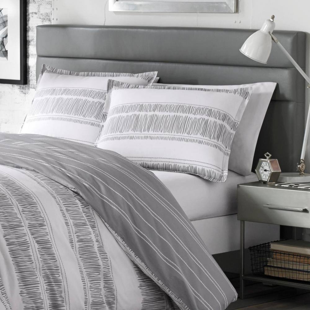 Ziggy Twin White Cotton Reversible Comforter Set