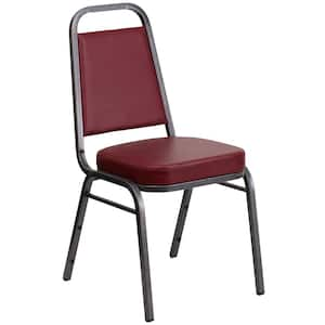 Vinyl Stackable Chair in Burgundy