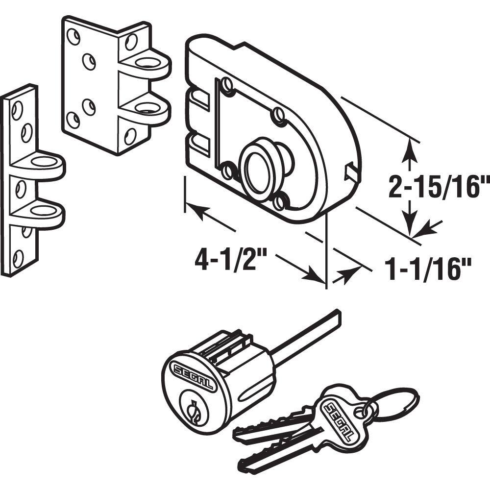 Brushed Brass Double Cylinder Deadbolt for Indoor and Outdoor Use