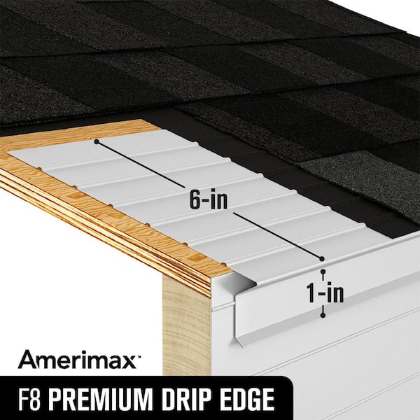 Amerimax Home Products F8 - 6 in. x 1 in. x 10 ft. White