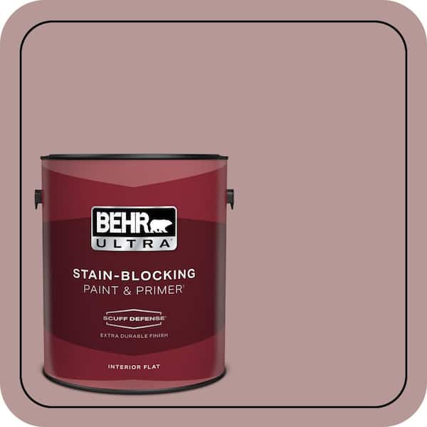 BEHR ULTRA 1 gal. #130F-4 Fond Memory Extra Durable Flat Interior Paint & Primer