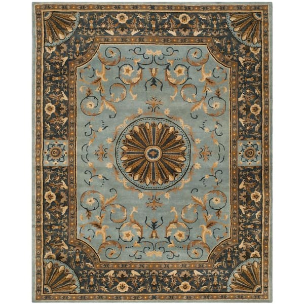 Empire 10 ft. x 14 ft. Blue Oriental Area Rug