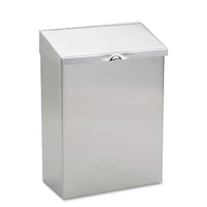 8 in. x 4 in. x 11 in. Wall Mount Sanitary Napkin Receptacle Stainless Steel