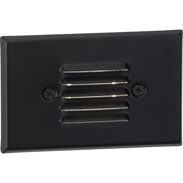 Progress Lighting 4.5-Watt 3000K Black Hardwired Integrated LED Wall or Step Light