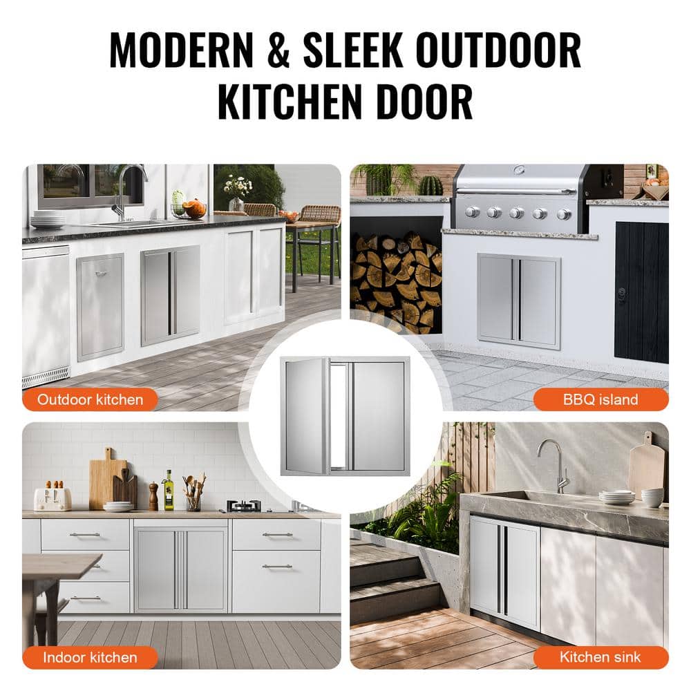 Stainless Steel 26x24 Inch Outdoor Kitchen Access Door