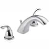 Delta Classic 8 in. Widespread 2-Handle Bathroom Faucet with Metal ...