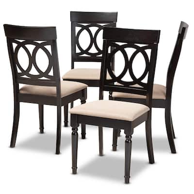 pair of warwick fabric dining chairs