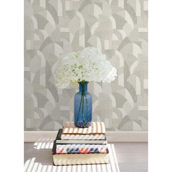 216in. x 20.5in. Brown Macario Peel and Stick Wallpaper