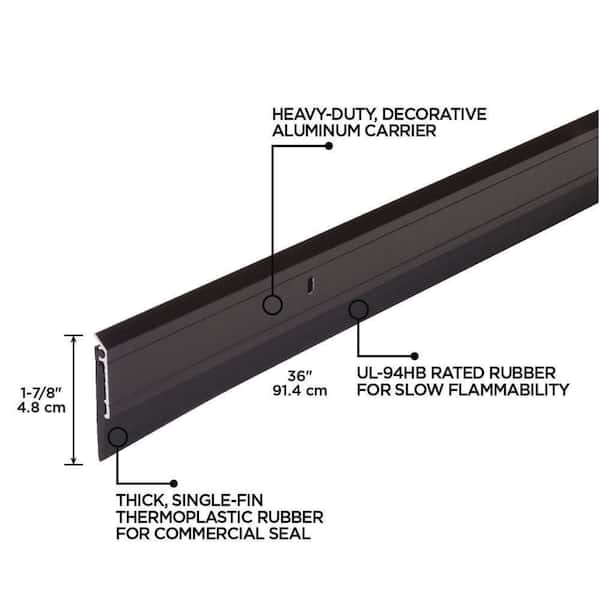 M-D Building Products Cinch Door Seal Bottom TRPL Fin 36 Inch