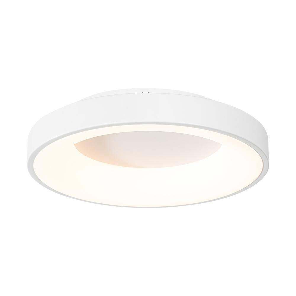 Lumin 1-Light 15.7 in.W Matte White Integrated LED Flush Mount with Acrylic Shade for Bedroom, Bathroom price history on PriceWatchPro