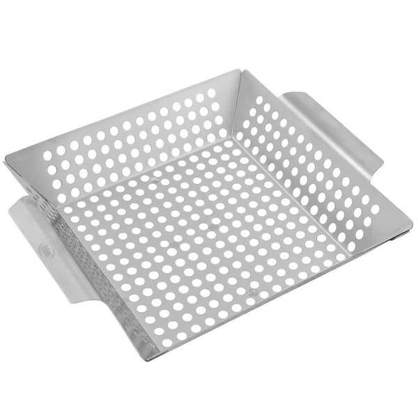 Kaluns Stainless Steel Vegetable and Shrimp Grill Basket