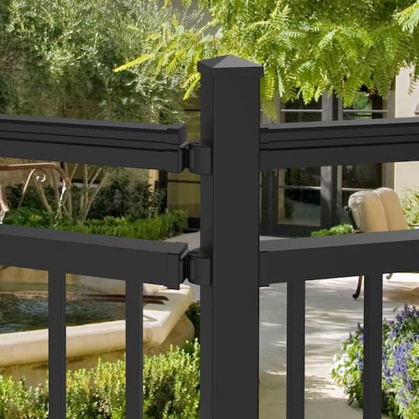 VersaRail Triple Rail Matte Black Aluminum Lvl Angle Bracket Kit