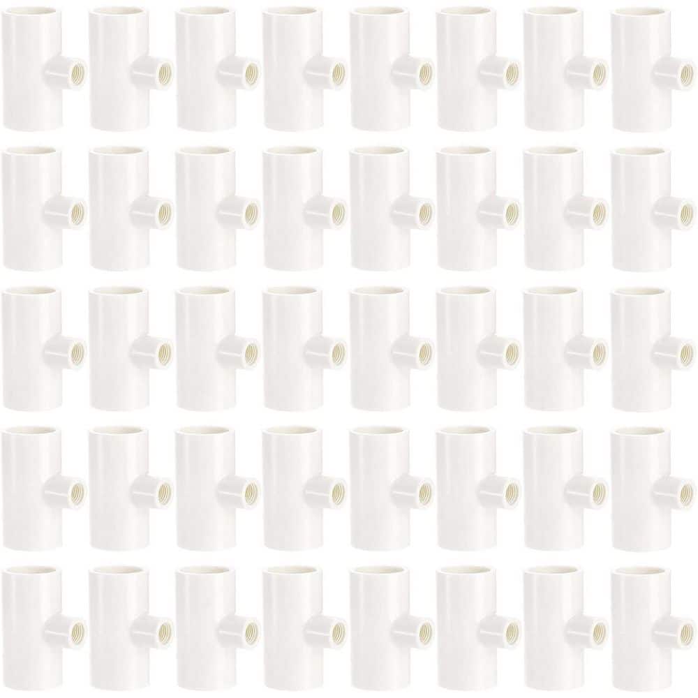 40 Pack PVC Tee Fittings for Automatic Poultry Waterers Threaded Design for Chicken Drinker Feeder Cups No Leakage price history on PriceWatchPro