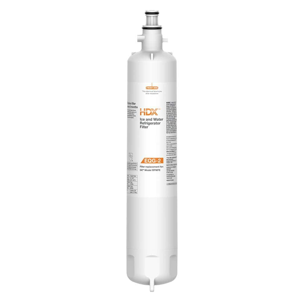 EQG-2 Premium Refrigerator Water Filter Replacement for GE RPWFE -  HDX, EFF-6019C-1