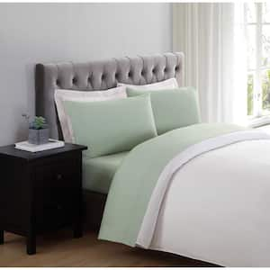 Truly Soft Sage 4-Piece Solid 180 Thread Count Microfiber Queen Sheet Set  SS1658SGQN-4700 - The Home Depot