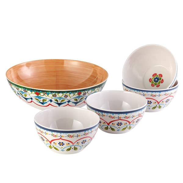 Over and Back 3.15 in. H 144 oz. Large bowl and 3.125 in. H 37 oz ...