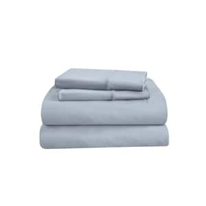 TEMPUR ProPerformance Sleepy Blue Nylon Sheet Set Split-King Performance Knit