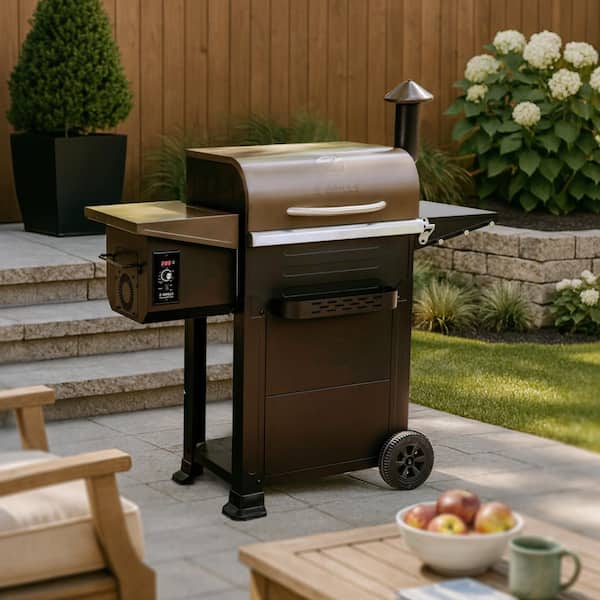 572 sq. in. Pellet Grill and Smoker in Bronze