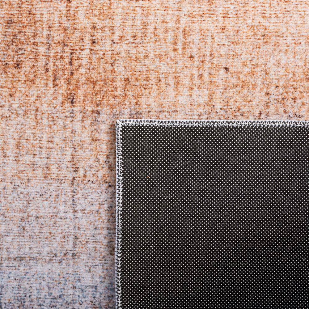 Tacoma TAC816 Power Loomed Machine Washable Accent Rug - Grey/Rust - 3'x5' - Safavieh.