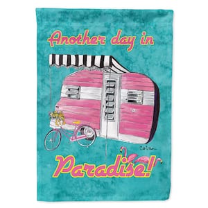 28 in. x 40 in. Polyester Another Day in Paradise Flag Canvas House Size 2-Sided Heavyweight