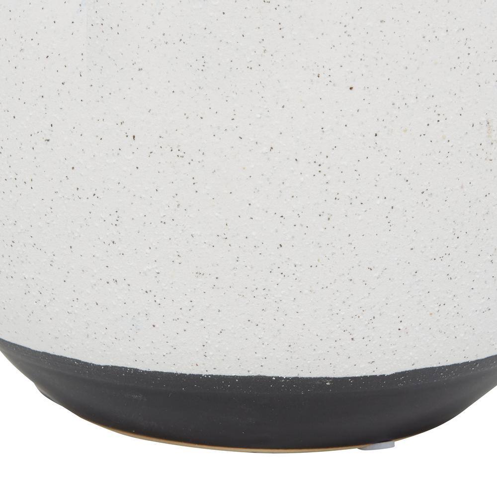 Handmade White and Blue Ceramic Bud Vase